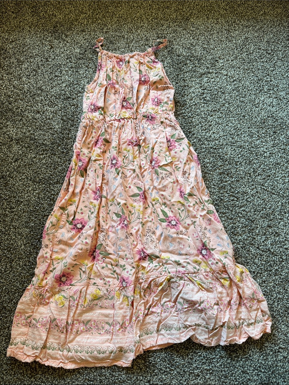 Old Navy Pink Floral Maxi Dress